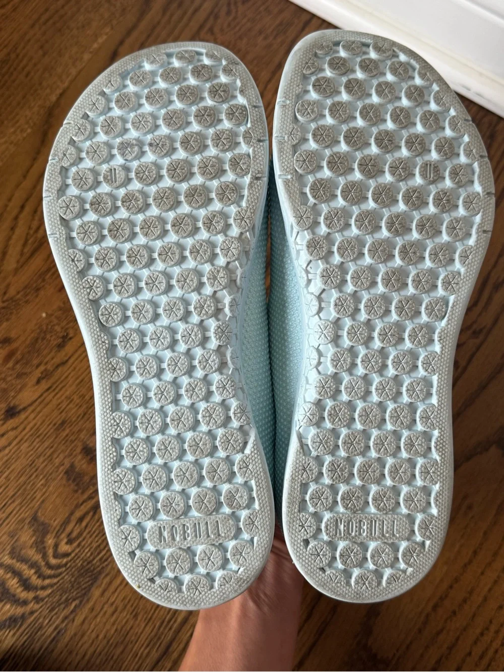 NOBULL light blue training shoes